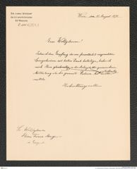 k.k. naturhistorisches Hofmuseum, Intendanzakten 1885-1896 (Hauer), Aktenzahl Z.501.b/1891, Seite 1